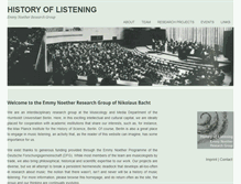 Tablet Screenshot of history-of-listening.com